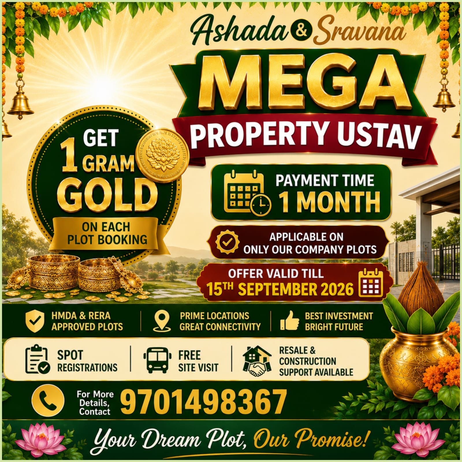 CBC Cosmopolis HMDA Final LP approved plots @Mirkhanpet - Futurecity 9701498367
